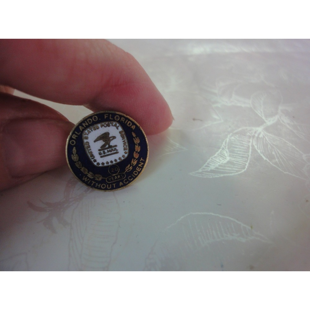 United States Post office 20 years without accident Orlando Florida hat pin